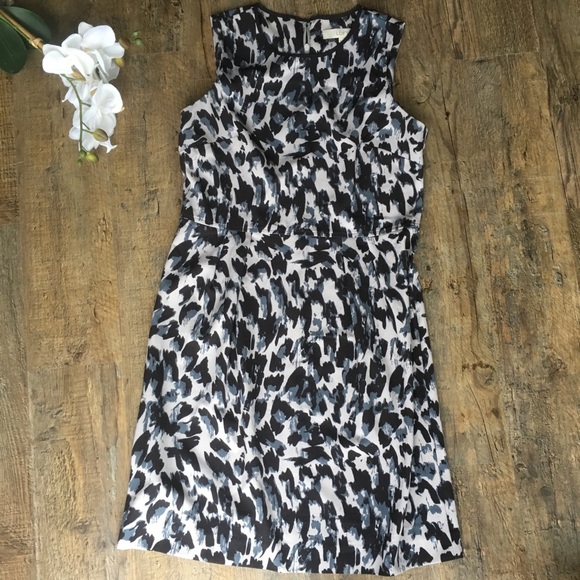 LOFT Dresses & Skirts - Loft watercolor cheetah print dress 6